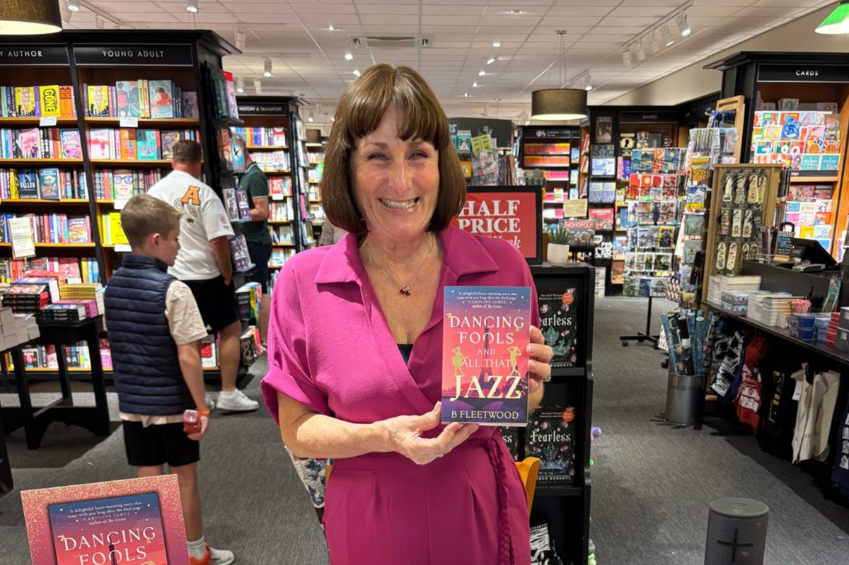 Woman presenting her manuscript